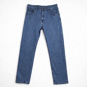 Wrangler Men's Blue Jeans 33x30 Straight Leg Classic Fit 100% Cotton‎